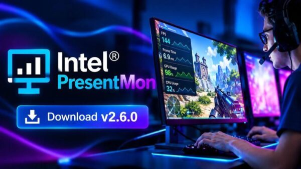 تحول در پایش عملکرد سیستم: بررسی فنی بهینه‌سازی مصرف CPU در اینتل PresentMon 2.6.0