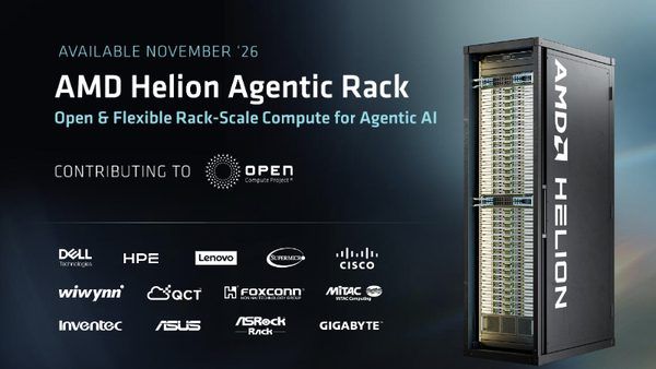تحول در دیتاسنترها با معماری Helion: معرفی ابر-کلاسترهای AMD با ۳۲ هزار هسته Zen 6