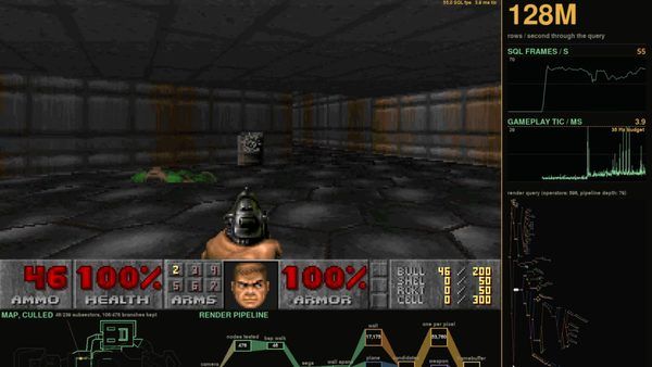 تحلیل فنی پروژه SQLDoom: اجرای بازی Doom با استفاده از کوئری‌های SQL و موتور CedarDB
