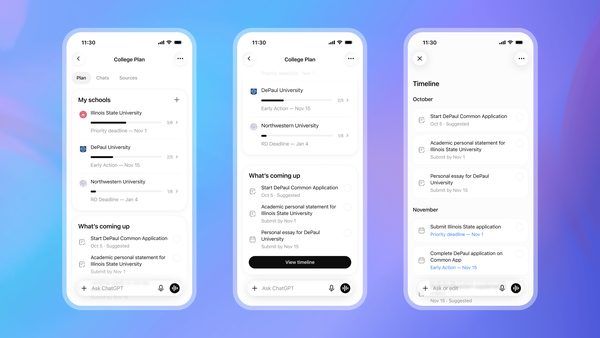 تحول در فرآیند پذیرش تحصیلی؛ معرفی ابزار College Planner در ChatGPT برای دانش‌آموزان